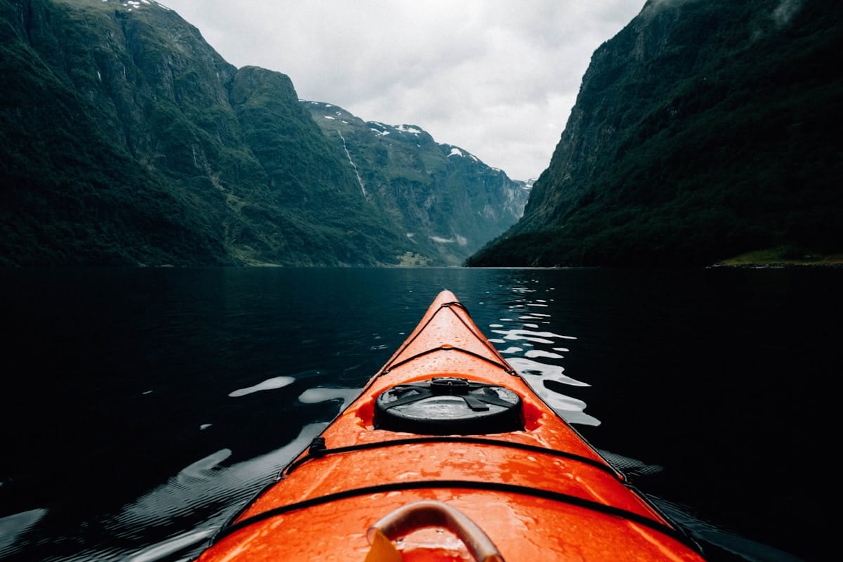 Flexible kayaking adventure through stunning Norwegian fjords, showcasing easy booking and scheduling options